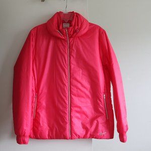 Nike Women`s  Thermal Insulation Jacket XL Pink Zipper Golf Polyester New